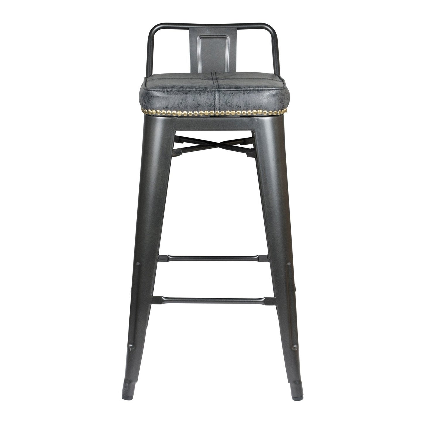 New Pacific Direct Metropolis PU Leather Low Back Counter Stool, (Set of 4) -  9300032-240