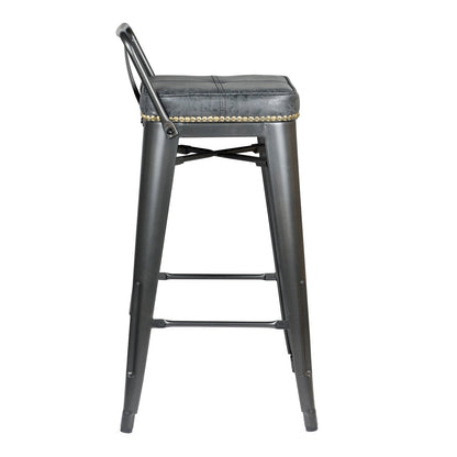 New Pacific Direct Metropolis PU Leather Low Back Counter Stool, (Set of 4) -  9300032-240