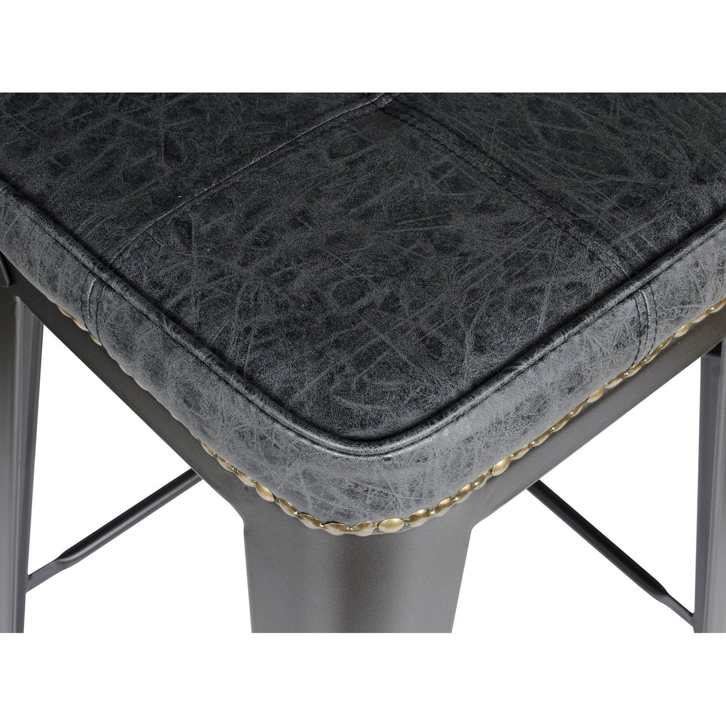 New Pacific Direct Metropolis PU Leather Low Back Counter Stool, (Set of 4) -  9300032-240