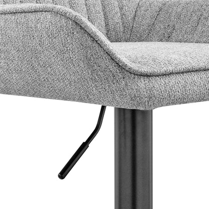 New Pacific Direct Luther Fabric Gaslift Swivel Bar Stool, (Set of 2)  - 9300122-529