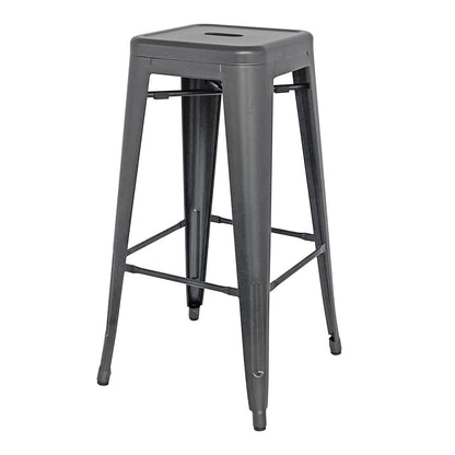 New Pacific Direct Metropolis Metal Backless Bar Stool, (Set of 4) 938630-GM - 938630-GM