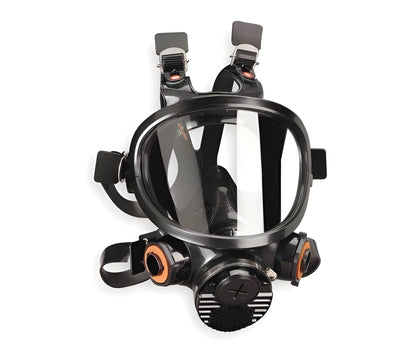 Grainger 3M 7800 - Reusable Respirator Industrial N95 Full Face Adjustable Head Strap Large Black - 2AD49