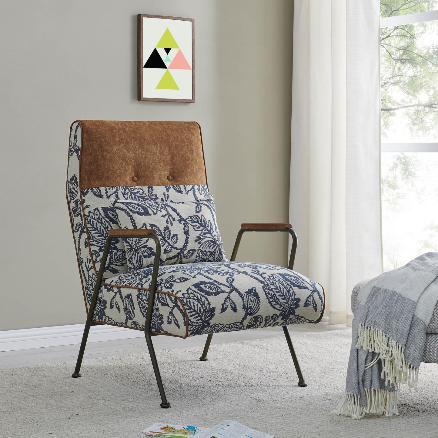 New Pacific Direct Kahlo Fabric Accent Chair -  9900065-5125