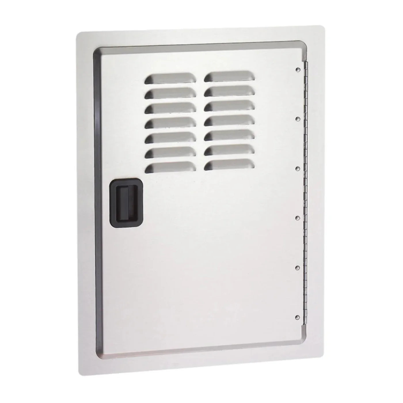 American Outdoor Grill 20x14 Single Louvered Access Door w/ Black Slam Latch (Reversible Hinge) - 20-14-SDV