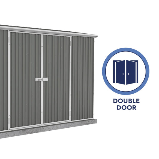 Palram  Absco | 10x10x7 ft Premier Metal Storage Shed - AB1002