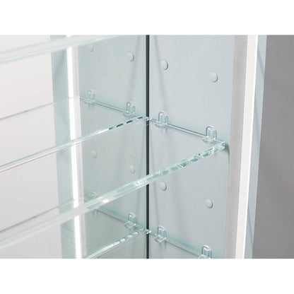 Aquadom Royale 48" x 30" Rectangle Recessed or Surface Mount Bi-View Bathroom Medicine Cabinet - R-4830E