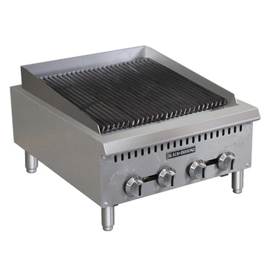 Adcraft BDCTC-24 Black Diamond Heavy Duty Gas Charbroiler 24"W -  BDCTC-24