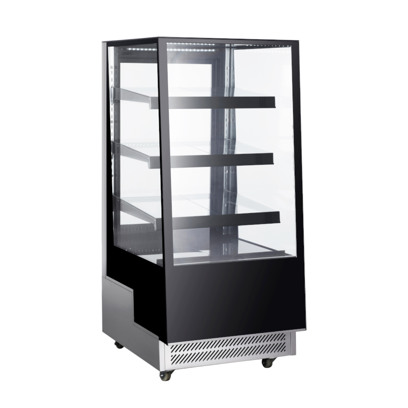 Adcraft BDDRF-350 Black Diamond Display Refrigerator 12 Cu. Ft. - BDDRF-350