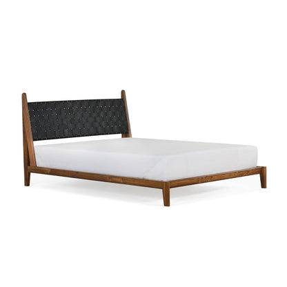Union Home Cove King Bed - Black Leather -  BDM00061