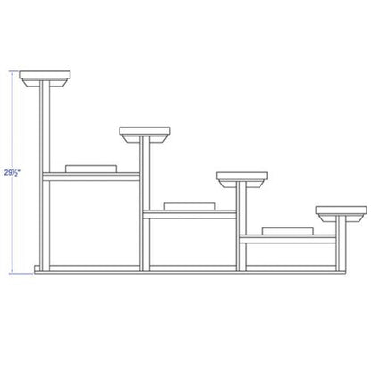 Bleacher 4 Row 15' Outdoor Standard Aluminum - BLCH-4