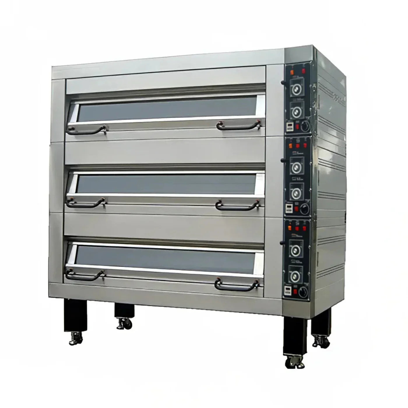 BakeMax BMFD002 92" Double Deck Electric Oven, Accommodates (8) 18" X 26" Pans, 220/60/3 - BMFD002