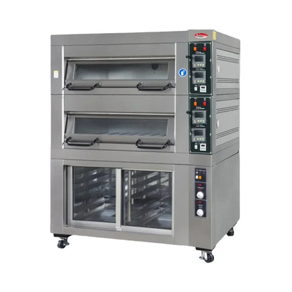 BakeMax 47" Three Deck Electric Oven, Accommodates (3) 18" X 26" Pans, 220/60/ 3 - BMSD003