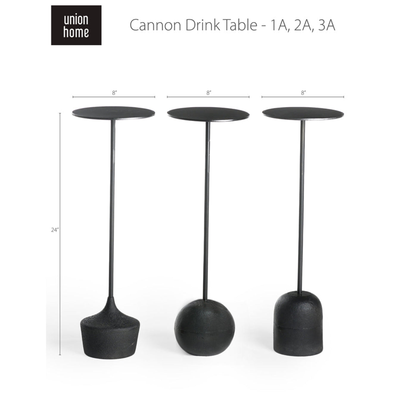 Union Home Cannon Drink Table Set 1A, 2A, 3A  - LVR00272