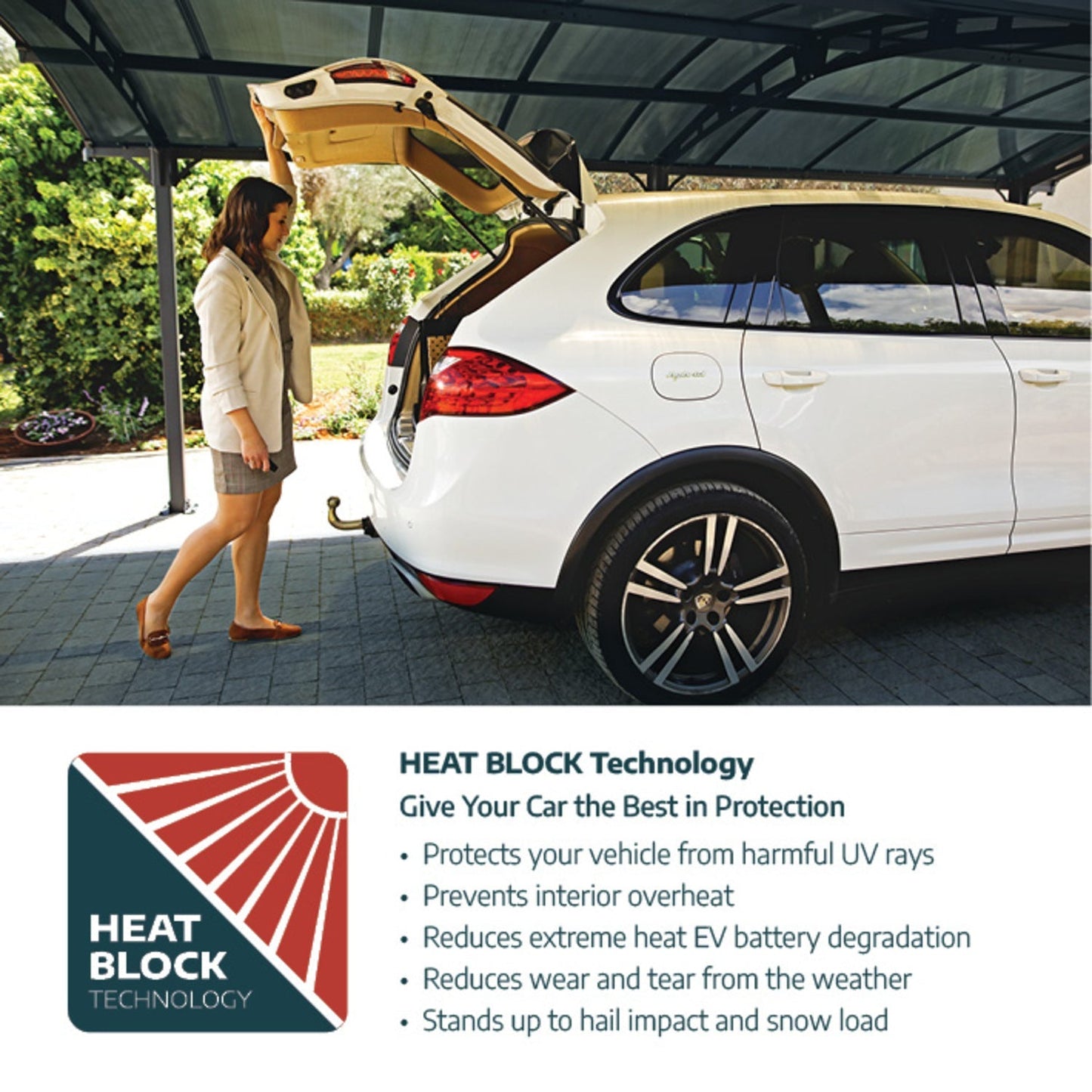 Palram - Canopia | Arcadia 5000 Carport 12x35x8 ft - HG9113