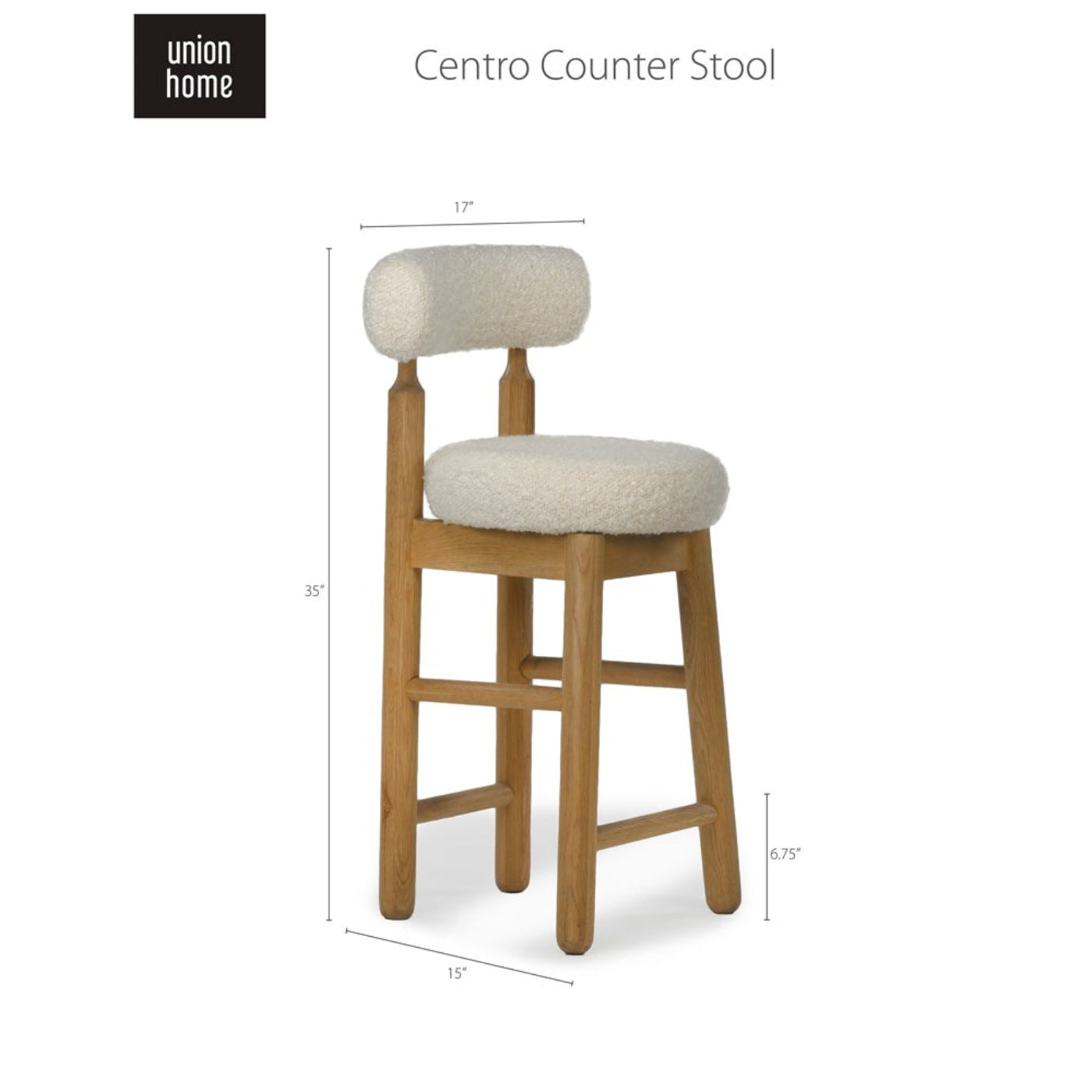 Union Home Centro Counter Stool -  DIN00262
