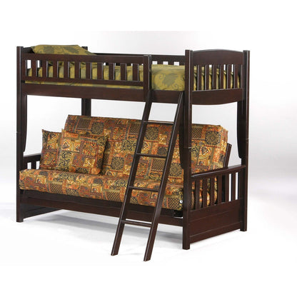 Night and Day Furniture Spices Cinnamon Twin/Futon Bunk Bed - CIN-SFBH-COM-CH
