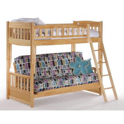 Night and Day Furniture Spices Cinnamon Twin/Futon Bunk Bed - CIN-SFBH-COM-CH