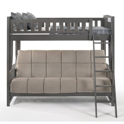Night and Day Furniture Spices Cinnamon Twin/Futon Bunk Bed - CIN-SFBH-COM-CH