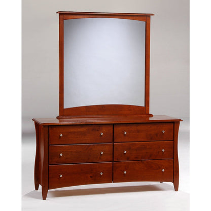Night and Day Furniture Clove 6 Drawer Dresser w/Mirror - CD-CLOF-6A-CH