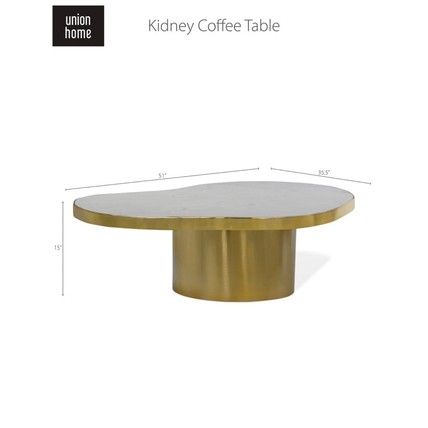 Union Home Kidney Coffee Table -  LVR00096