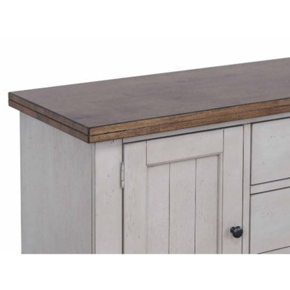 Sunset Trading Country Grove Buffet | Distressed Gray and Brown Wood -   DLU-CG-BUF-GO