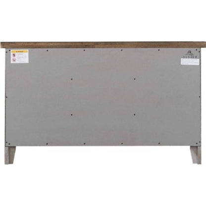 Sunset Trading Country Grove Buffet | Distressed Gray and Brown Wood -   DLU-CG-BUF-GO
