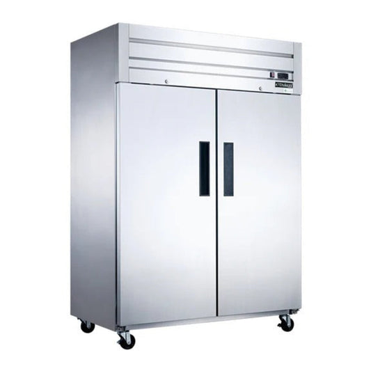 Dukers D55AR 55" Two Solid Door Top Mount Reach-In Refrigerator 41.73 Cu. Ft. - D55AR