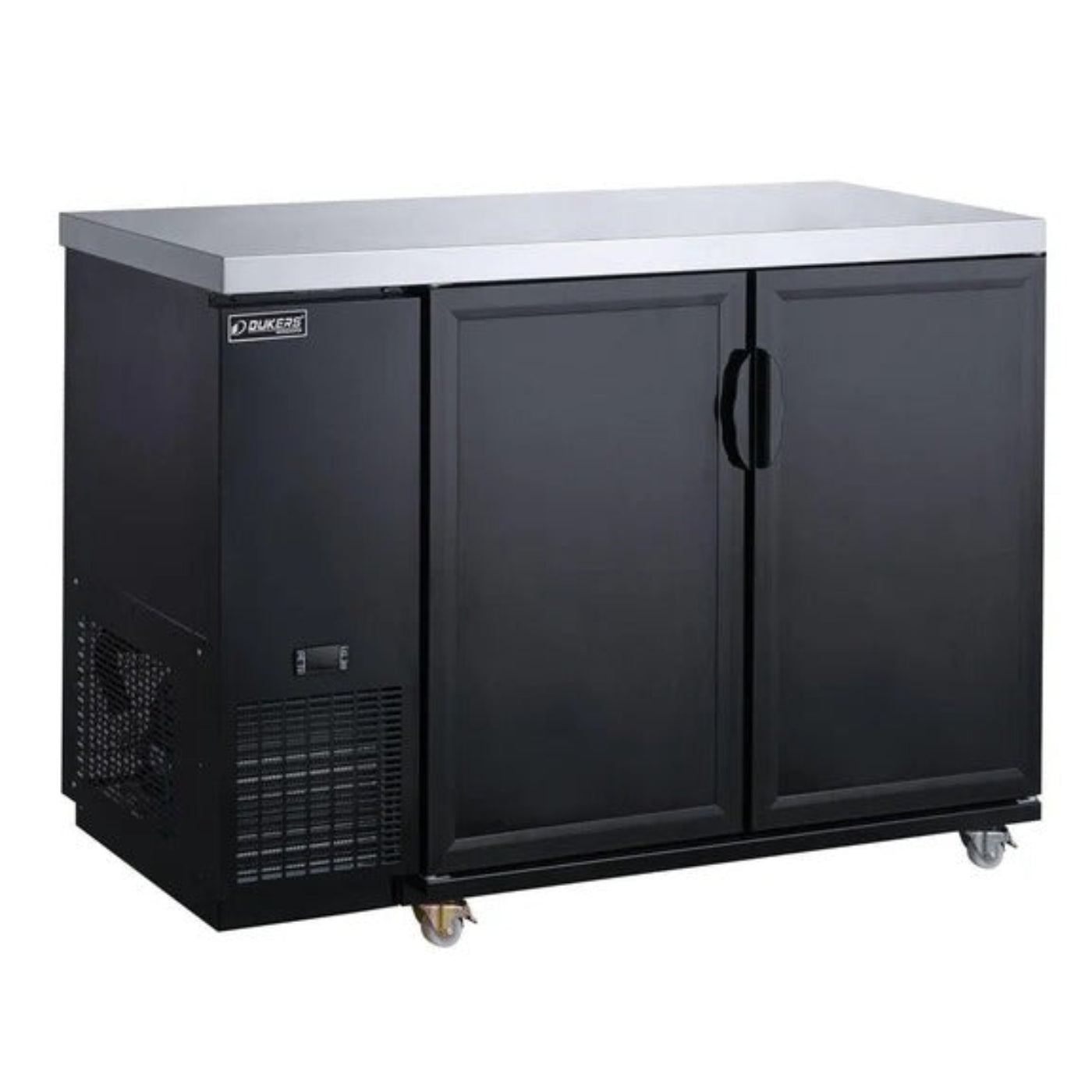 Dukers DBB48-M2 48" Two Solid Swing Door Back Bar Cooler 11.2 Cu. Ft. - DBB48-M2