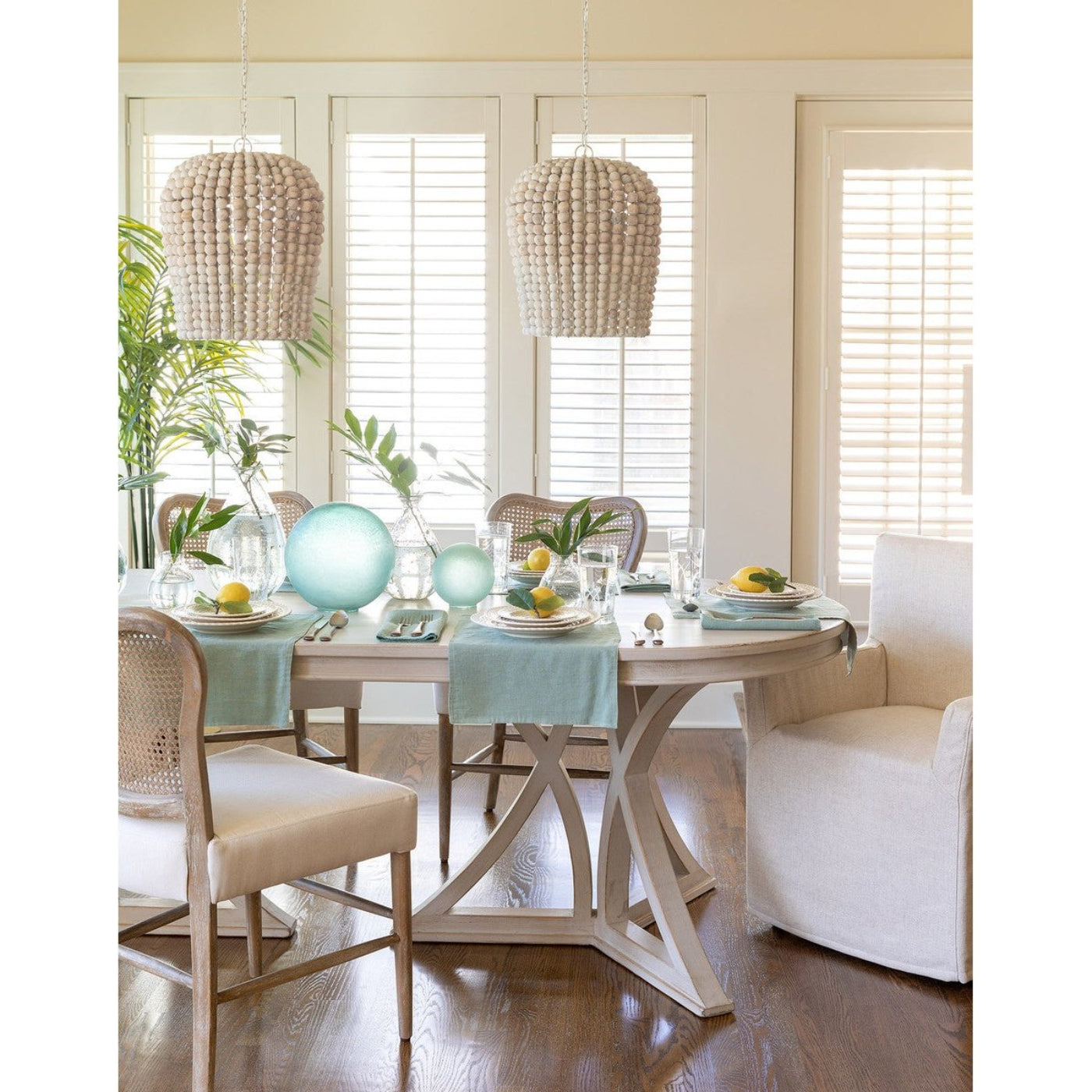 Park Hill Collections Coastal Cottage Delray Oval Dining Table - EFT20117