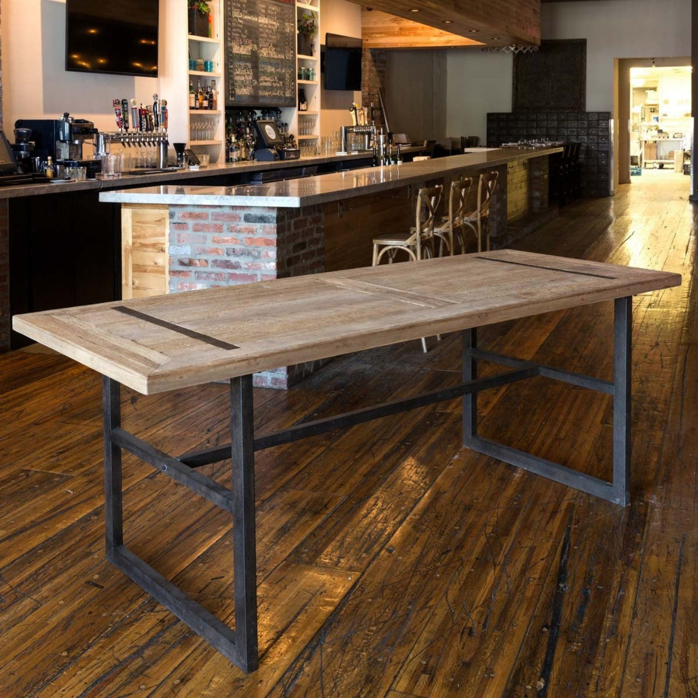 Park Hill Collection Urban Living Reclaimed Oak Gathering Table - EFT81577