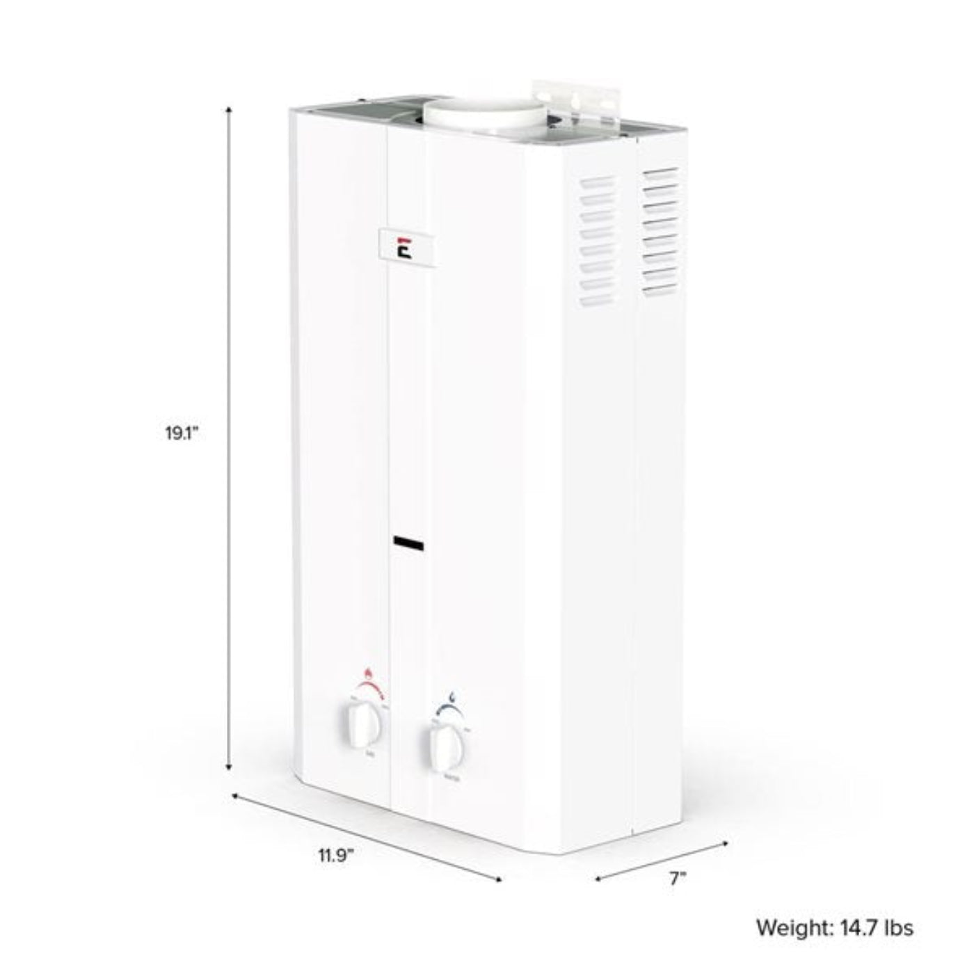 Eccotemp L10 3.0 GPM Portable Outdoor Tankless Water Heater with EccoFlo Diaphragm 12V Pump, Strainer and Shower Set - L10-PSSET