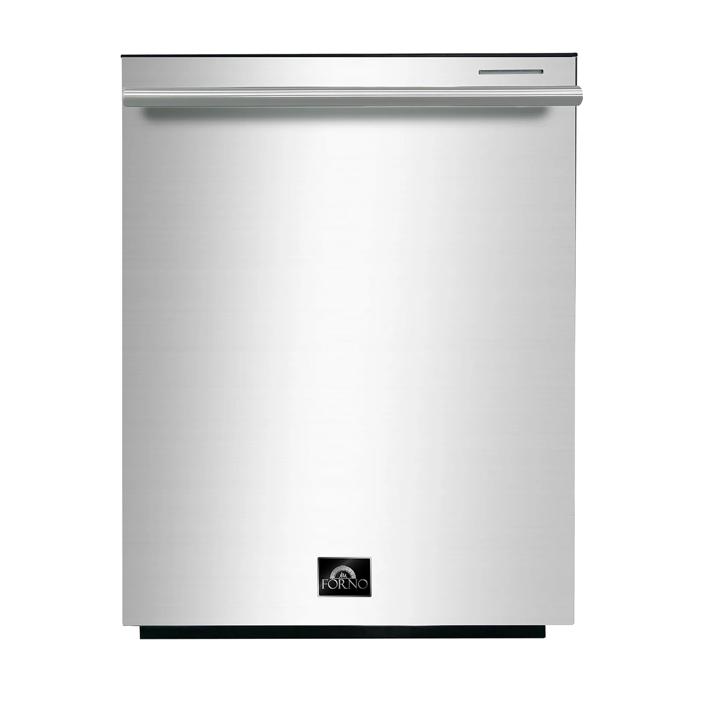 Forno 3-Piece Appliance Package - 48-Inch Dual Fuel Range, French Door Refrigerator, and Dishwasher in Stainless Steel - AP3-6156-48