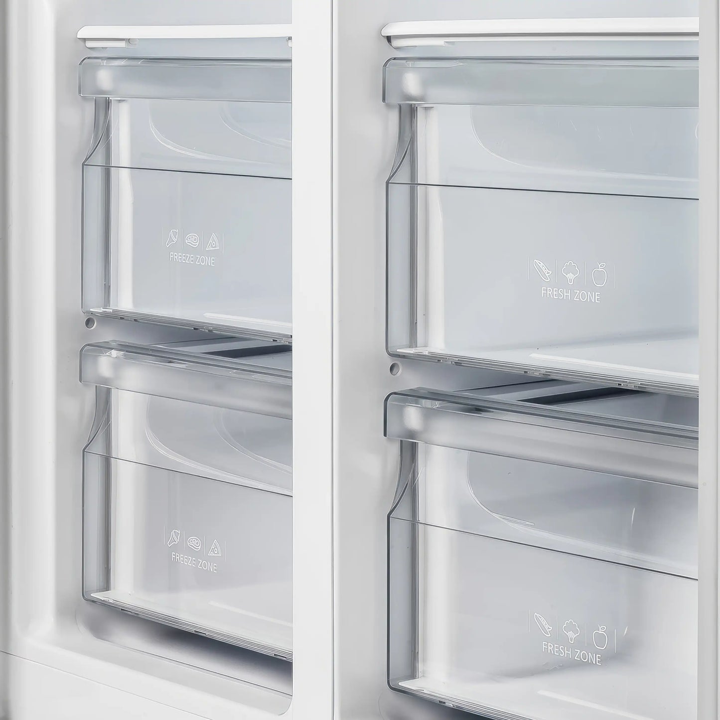 Forno Salerno 33-Inch 15.6 cu.ft Built-in Refrigerator with Modern Decorative Grille in Stainless Steel (FFRBI1805-37MG) - FFRBI1805-37MG