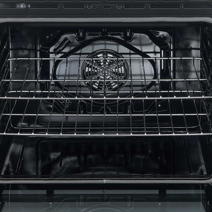 Forno 5-Piece Appliance Package - 30-Inch Electric Range, Under Cabinet Range Hood, French Door Refrigerator, Dishwasher, and 30-Inch Microwave Drawer in White with Stainless Steel Trim - APR5-6012-30WHT-MWD30