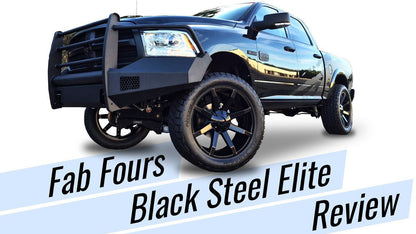 Fab Fours CH08-Q2060-1 Chevy Silverado 2500/3500 2007.5-2010 Black Steel Elite Front Bumper with Full Guard