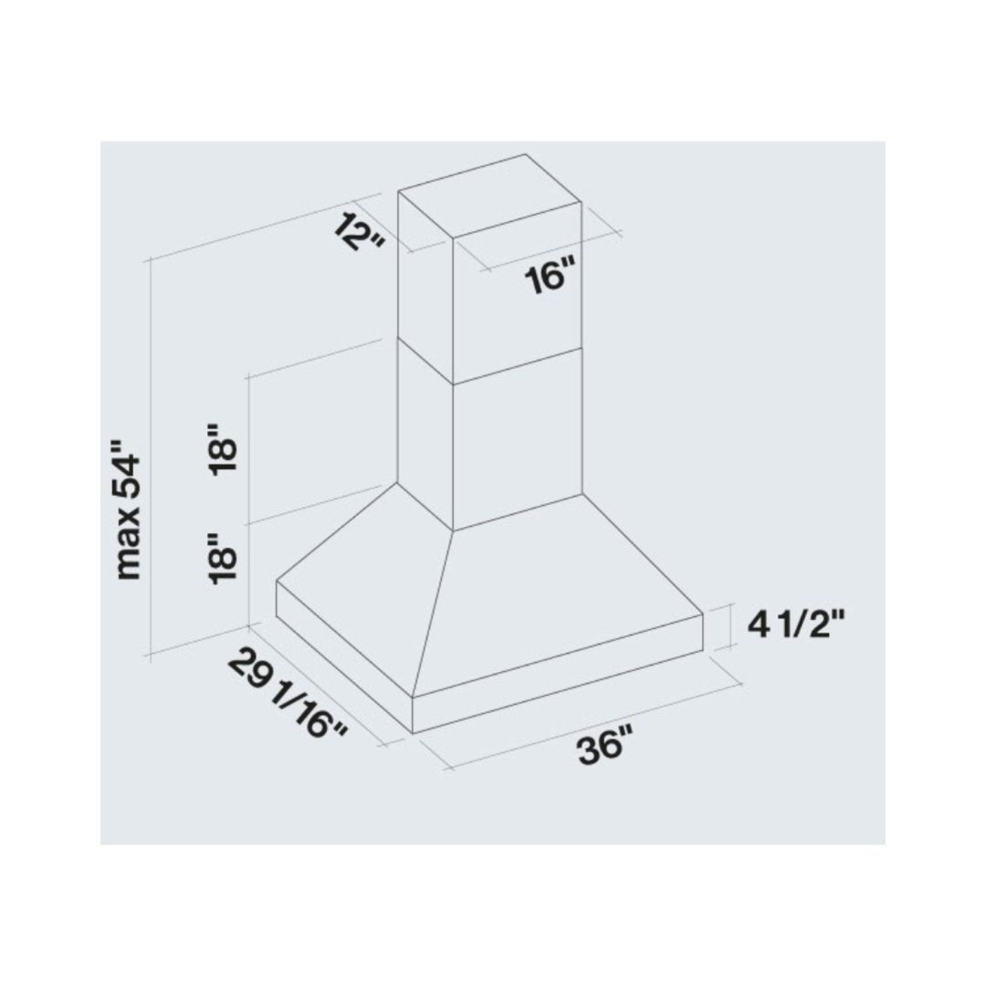 Falmec Pyramid Pro 36 In.1000 Cfm Island Mount Range Hood in Stainless Steel - Fpdpr36i9ss-3