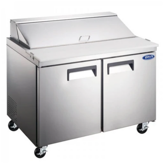 Adcraft GRSL-2D Grista Two Door Salad Sandwich Prep Table - GRSL-2D