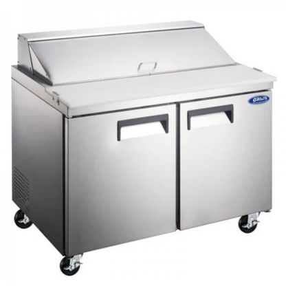 Adcraft GRSL-2D Grista Two Door Salad Sandwich Prep Table - GRSL-2D