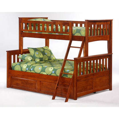 Night and Day Furniture Spices Ginger Twin/Full Bunk Bed - PBTF-GIN-CH-COM