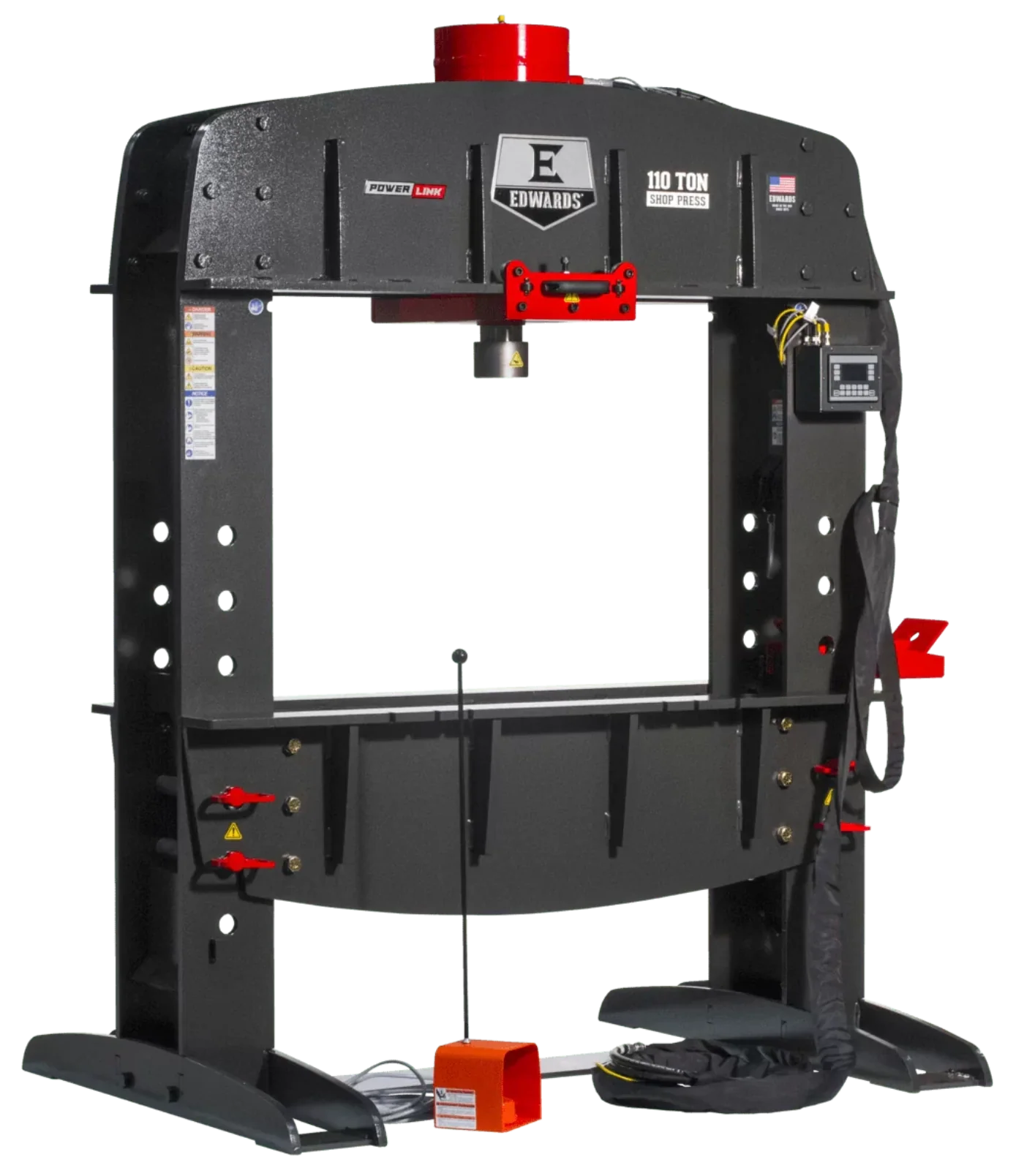 EDWARDS 110 Ton Shop Press w/ PLC & Portable Power Unit 1 Phase, 230V - ED9-HAT9060