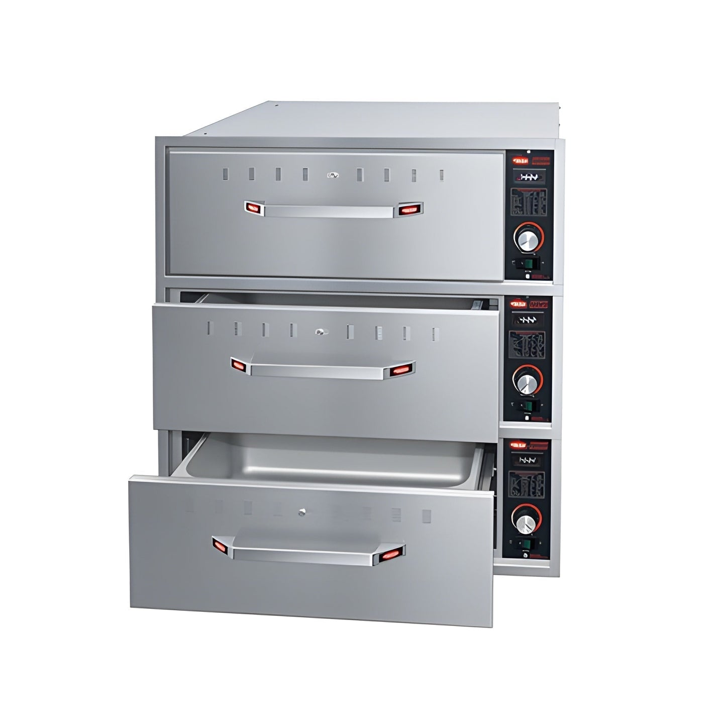 Hatco HDW-3BN 19" Built-In 3 Narrow Drawer Warmer - 120V, 1 Phase - HDW-3BN