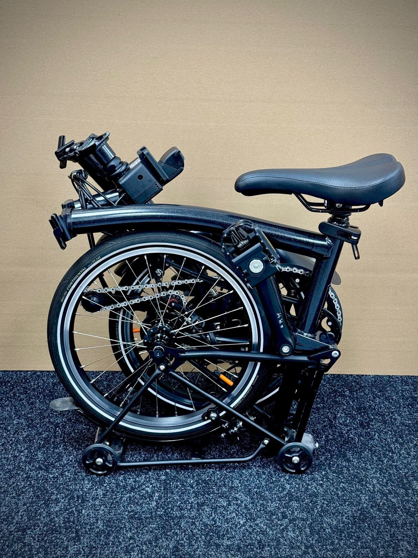 Brompton Pre-Owned P Line 4-Speed Electric Black Metallic