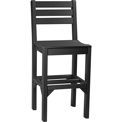 LuxCraft Outdoor Bar Height Island Poly Side Chair