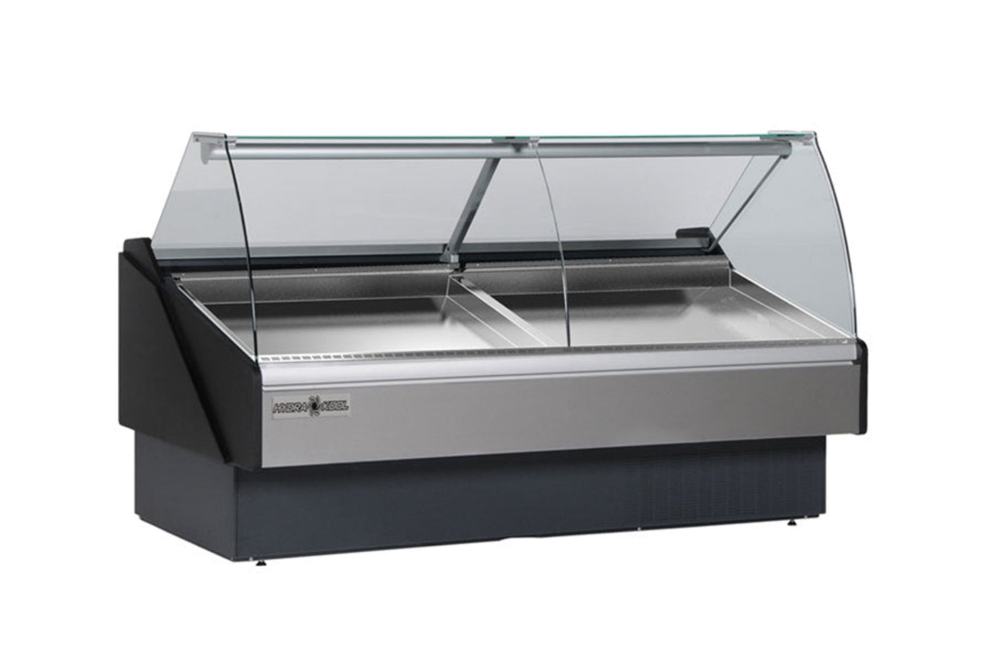 Hydra-Kool | 117" Wide Remote Curved Glass Seafood Display Case - KFM-SC-120-R