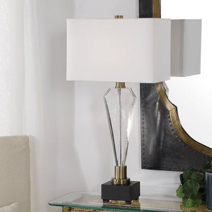 Uttermost Cora Geometric Crystal Table Lamp 27904-1