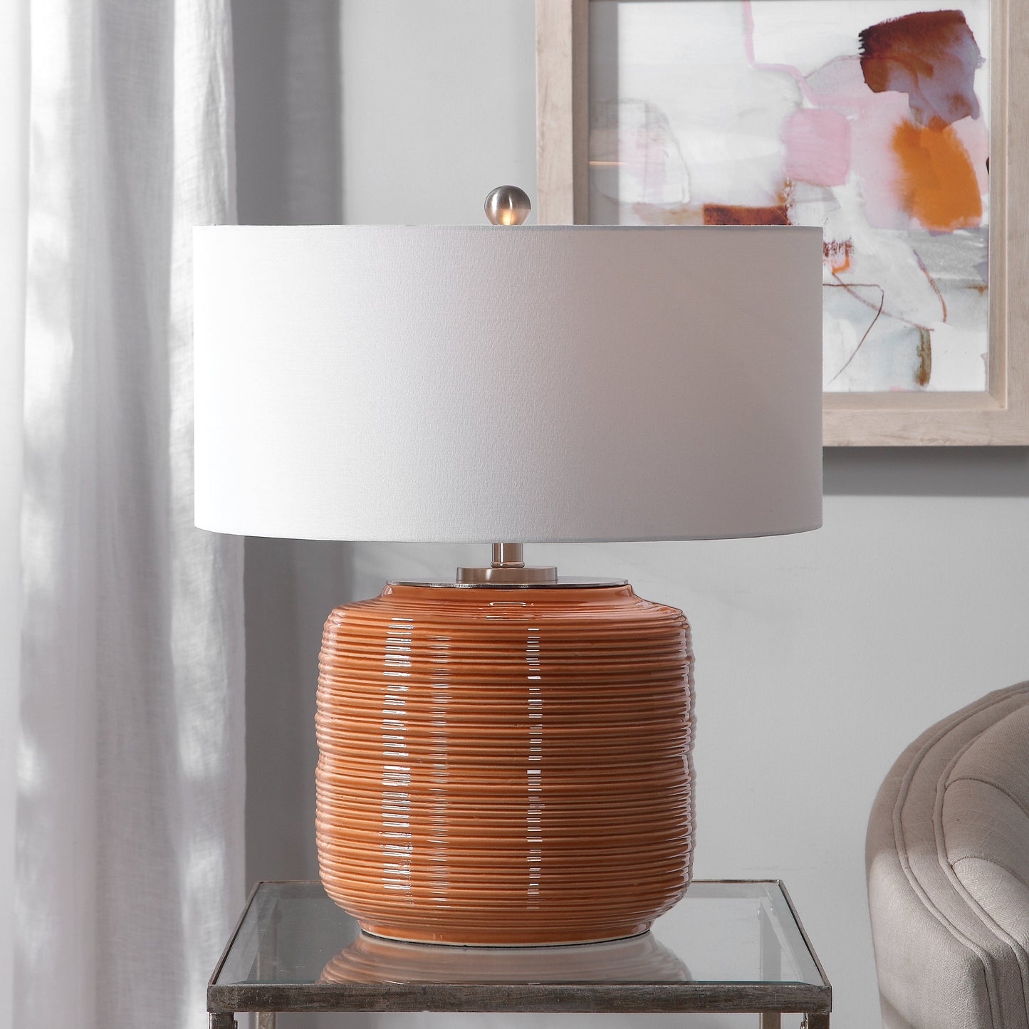 Uttermost Solene Orange Table Lamp 26388-1