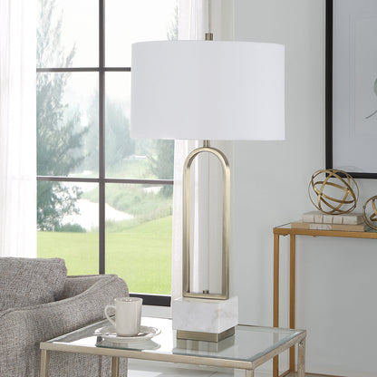 Uttermost Passage Brass Arch Table Lamp 30180-1