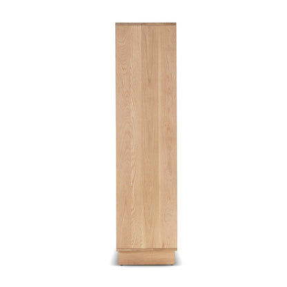 Union Home Array Large Oak Wood Cabinet In Natural Oil Finish  - LVR00618