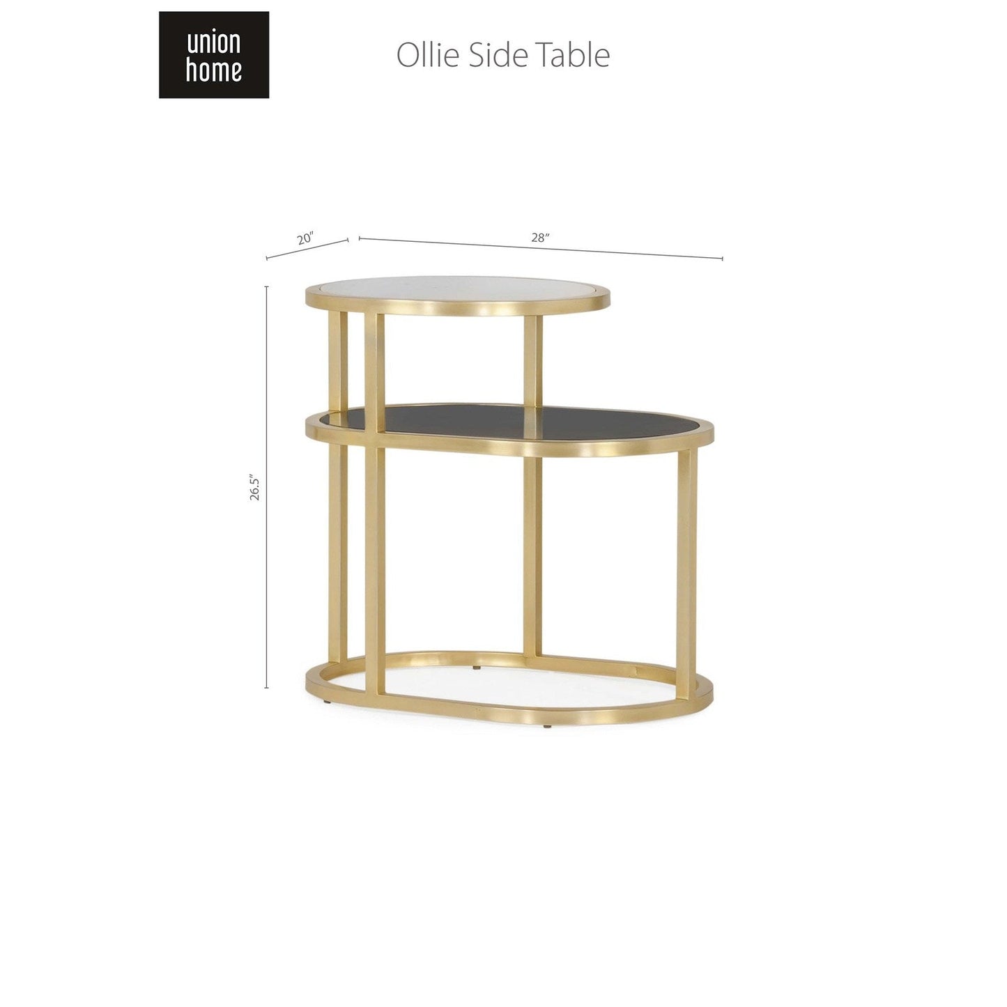 Union Home Ollie Side Table -  LVR00633