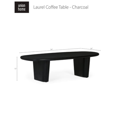 Union Home Laurel Coffee Table - Charcoal -  LVR00294